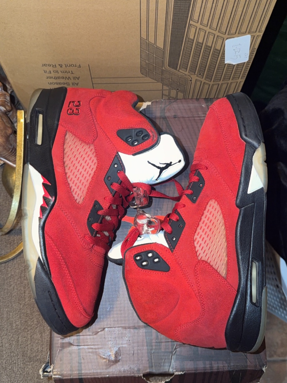 Size 10.5 - Jordan 5 Retro Mid Raging Bull - Picture 2 of 8
